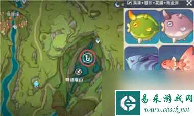 原神咸鱼弓钓鱼点位置分布图？原神攻略详解