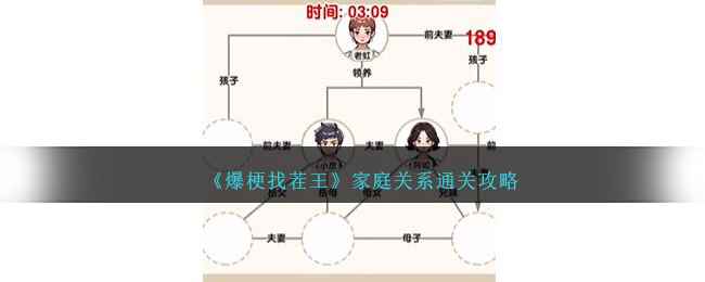 《爆梗找茬王》家庭关系通关攻略