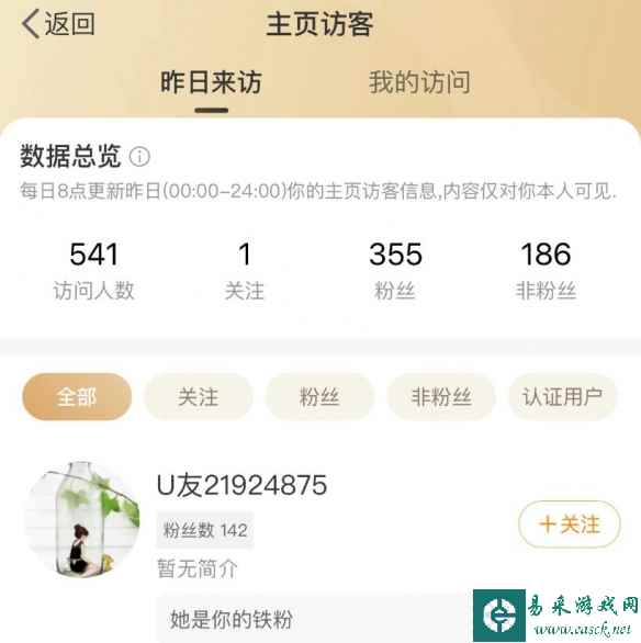 微博测试访客记录功能：目前仅SVIP和VVIP可查看