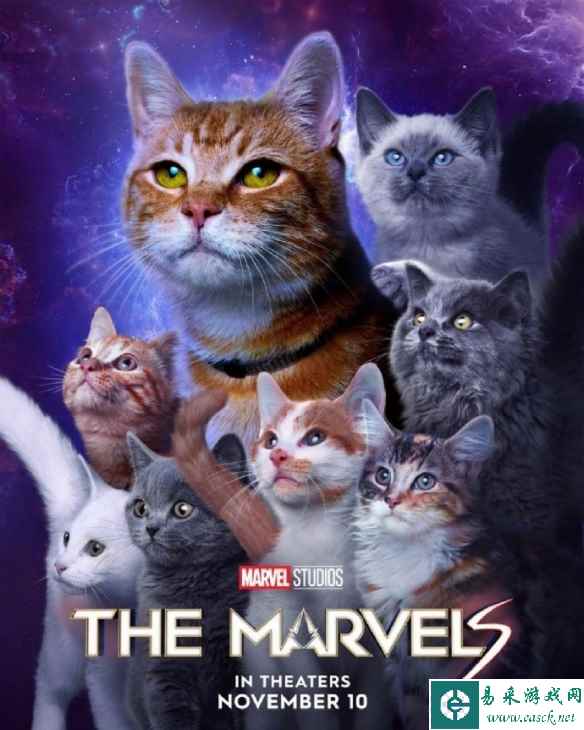 漫威《惊奇队长2》曝新海报 一群毛茸茸噬元兽袭来！