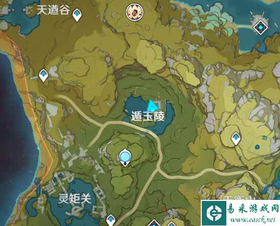 《原神》遁玉陵无名宝藏位置攻略