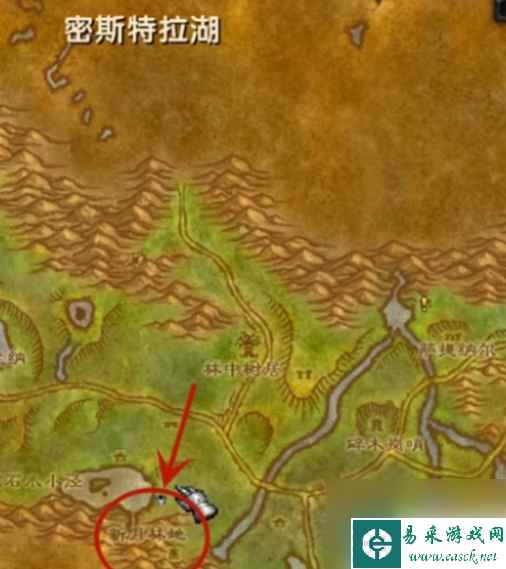 《wow》乌龟服新月林地副本位置介绍