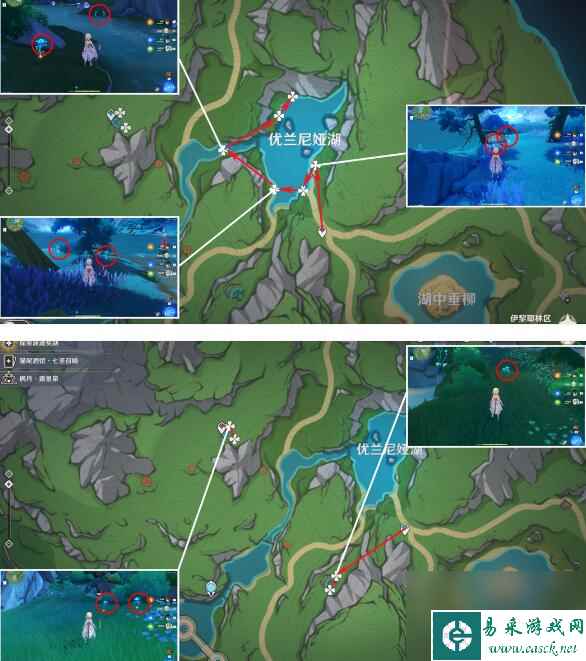 原神湖光铃兰收集路线是什么