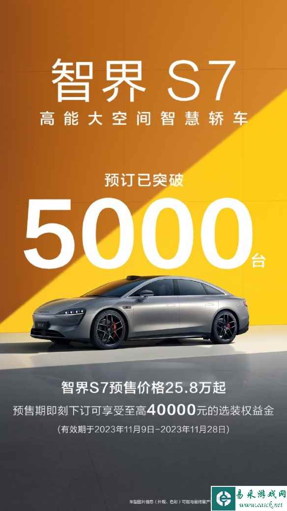 预售仅开启半天 华为智界S7预定量已经突破5000台！