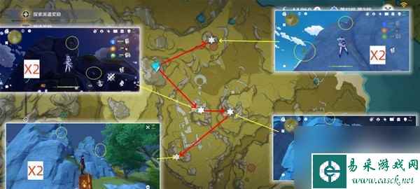 《原神》4.2白术突破材料琉璃袋收集路线