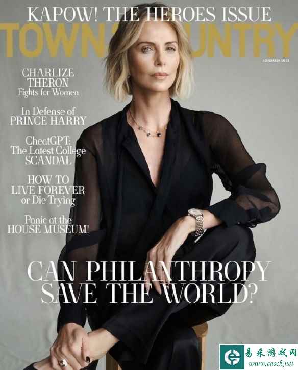 48岁查理兹·塞隆曝最新杂志写真 气场强大自信迷人