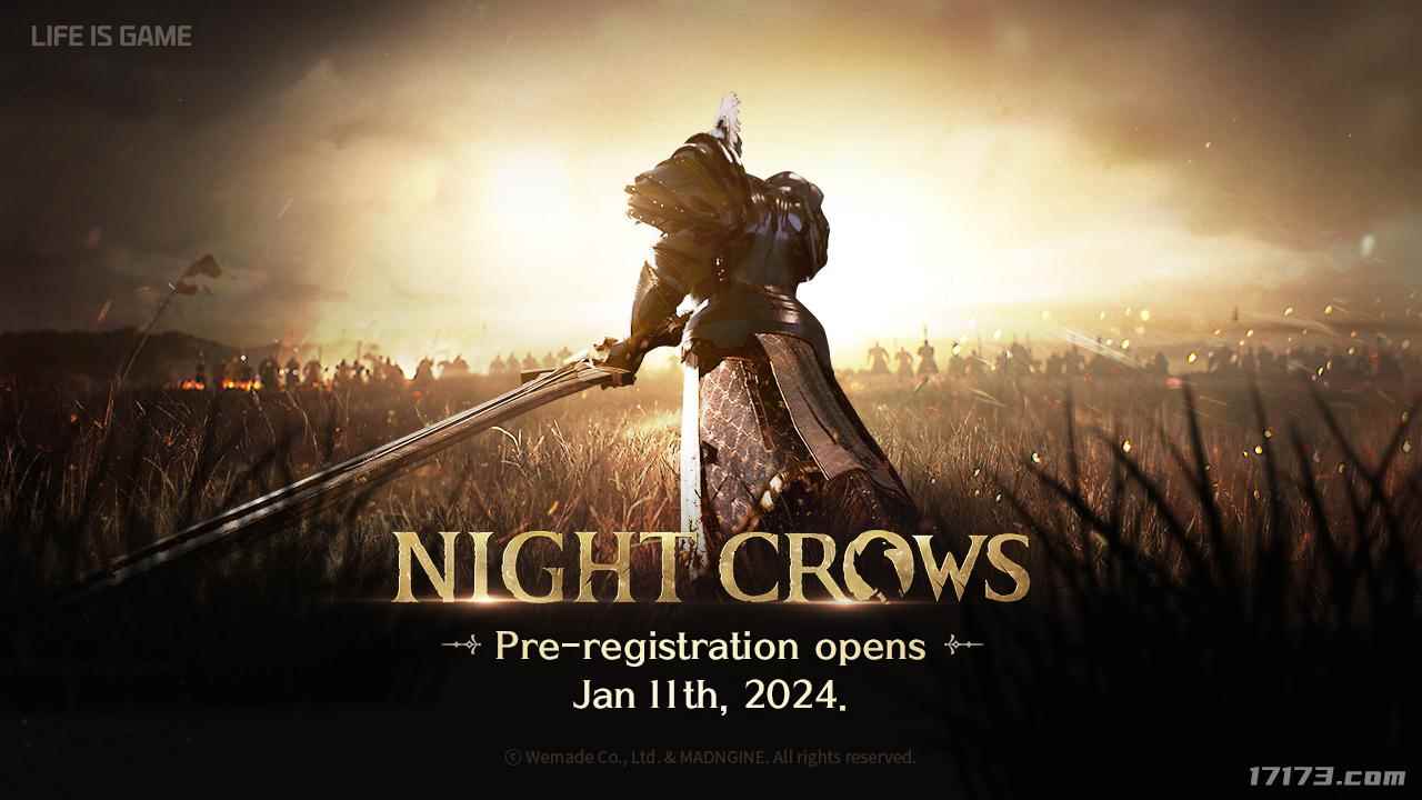 MMORPG《夜鸦》国际版2024年第一季推出，1月11日展开事前预约