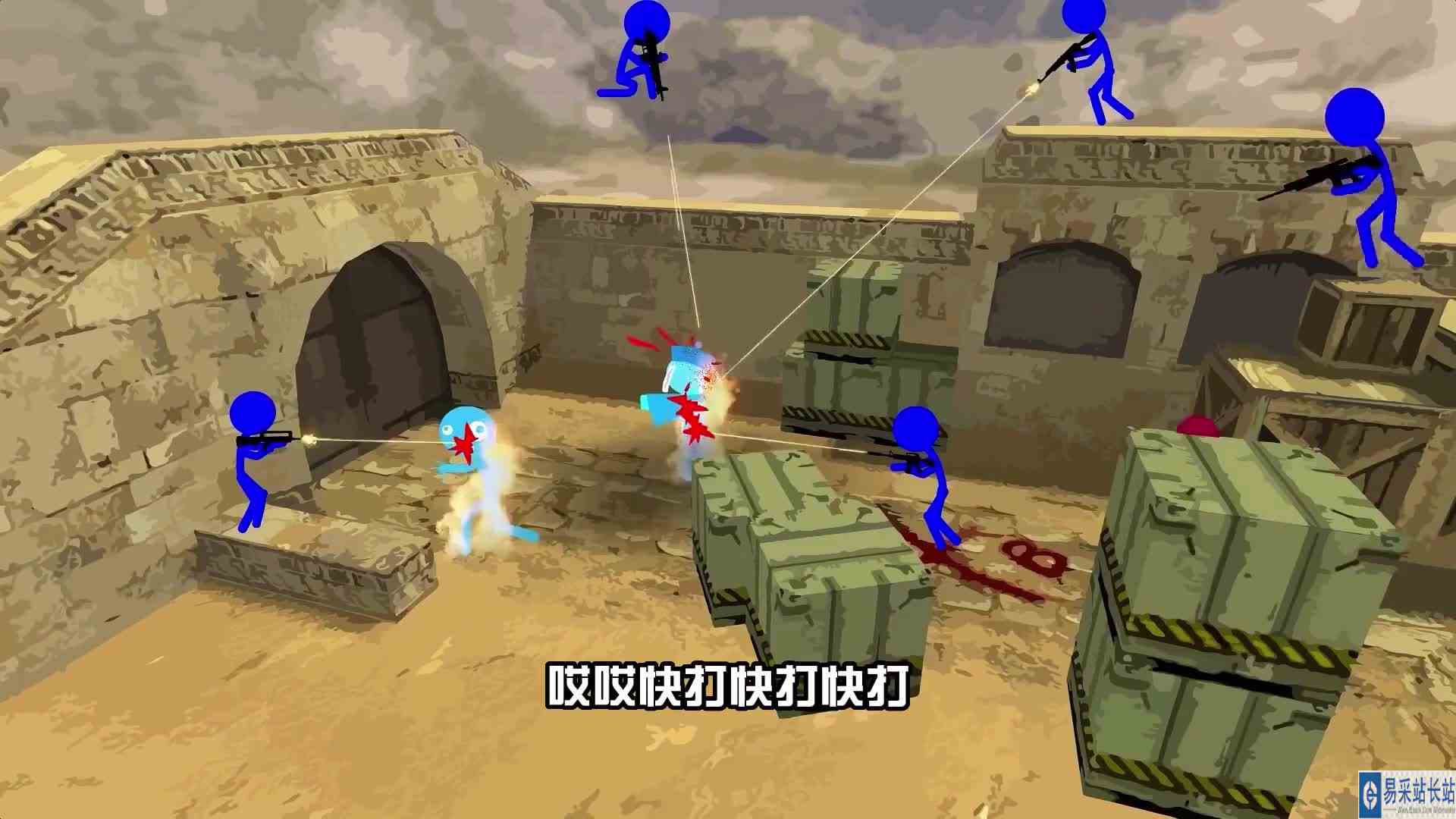 穿越火线火柴人乱入CF，还玩起了生化模式？