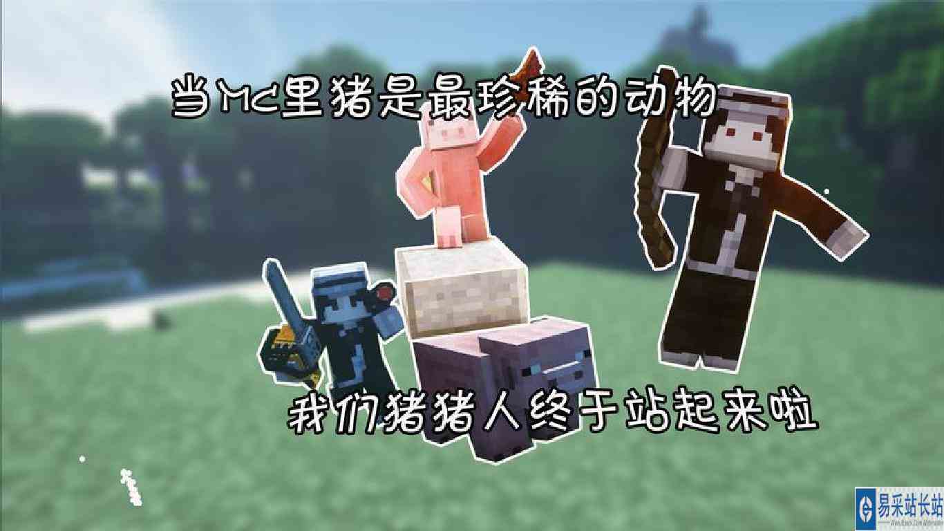 当mc里猪是最珍稀的动物 我们猪猪人终于站起来了