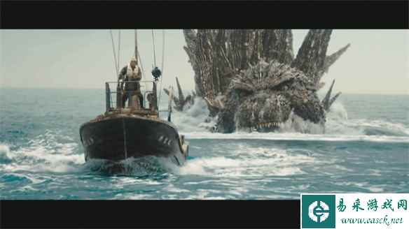 《哥斯拉-1.0》新正片片段:日军船只被哥斯拉海上追击