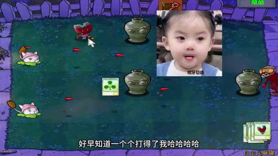 植物大战僵尸：小猫听说不禁它了，直接黏上我了啊，强迫症满足