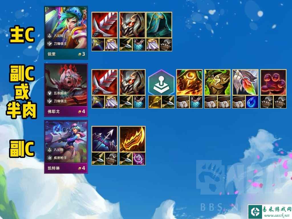 《云顶之弈》S10刀锋锐雯阵容玩法攻略