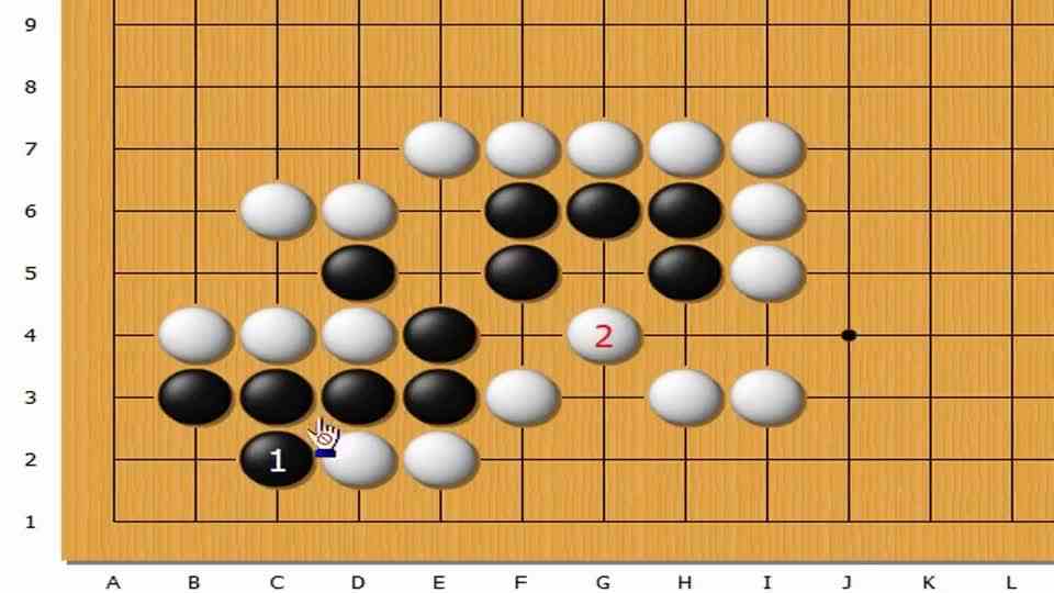 对杀技巧（396）黑先，如何与白棋对杀？