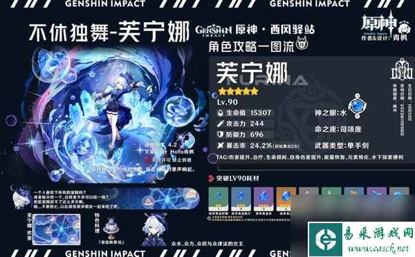 《原神》芙宁娜武器圣遗物选择及天赋详解