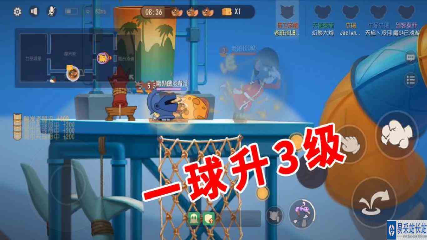猫和老鼠手游：剑菲开头盔推奶酪，猫不要傻站着，可以瞬间升3级