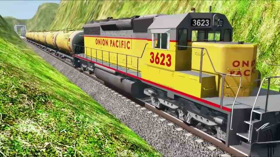 车祸模拟：大桥上的火车事故