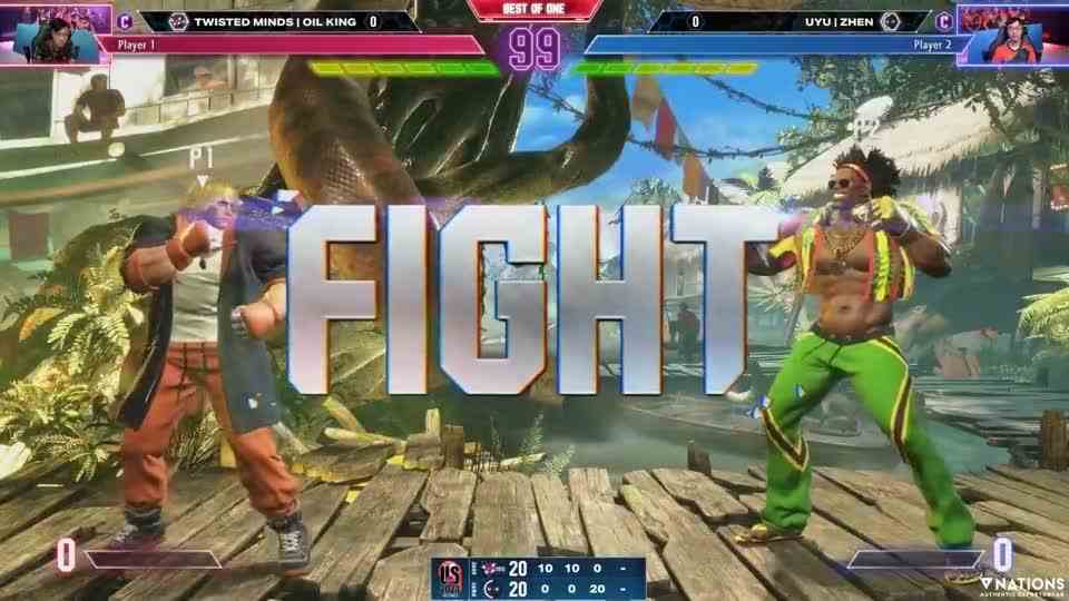 街霸6：替补大将抢1决战，石油王玩命升龙对抗村肉极限压制