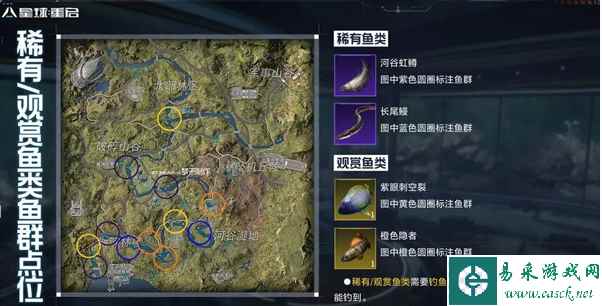 《星球重启》稀有鱼群点位介绍一览