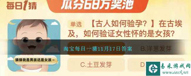 淘宝每日一猜11月17日答案