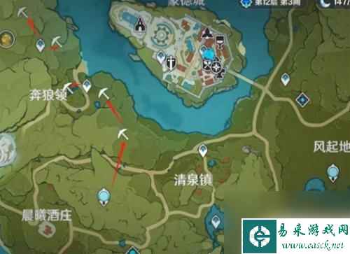 水晶块原神分布图 原神水晶块获取技巧