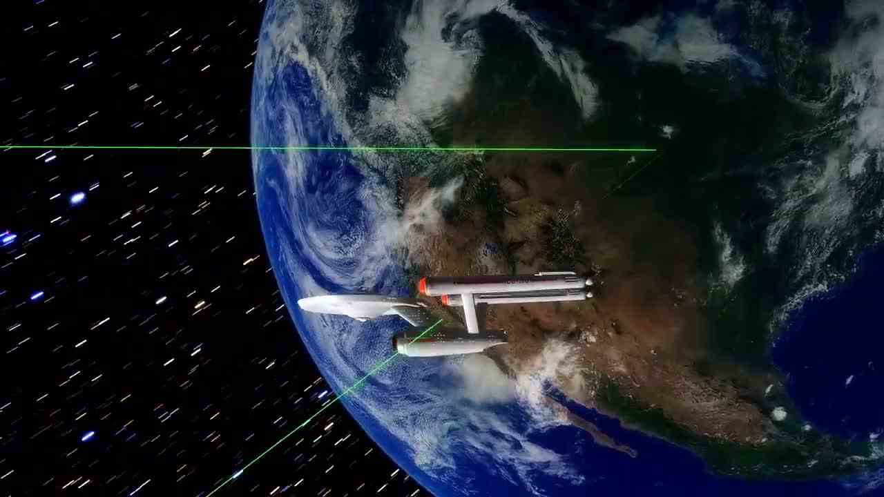 逼真模拟，这是星舰，地球附近的#外星人