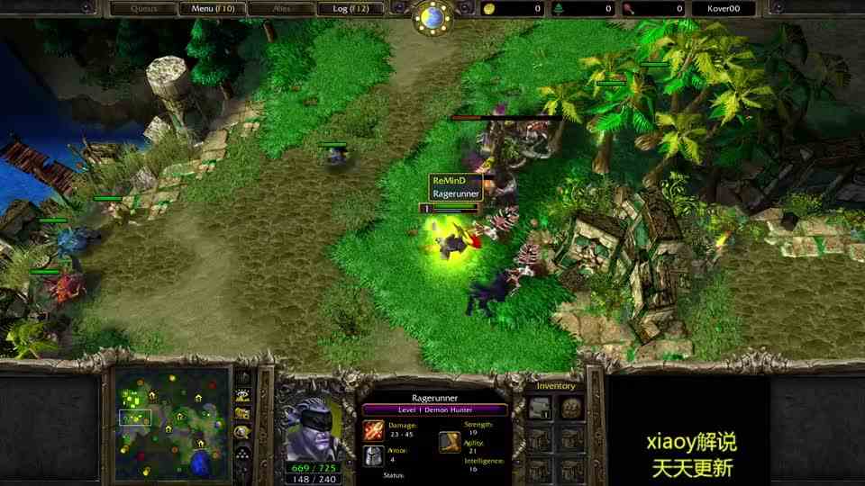 一个AC单练7级大海龟魔兽争霸xiaoy解说remindhappy