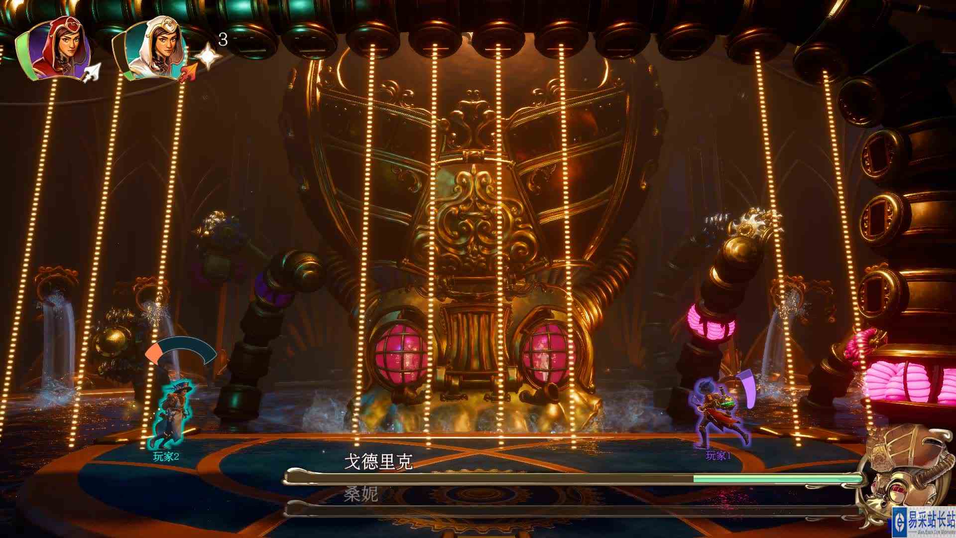 三位一体5全收集双人实况娱乐联机EP42\-废黜伪王BOSS竟然是一只机械八爪章鱼