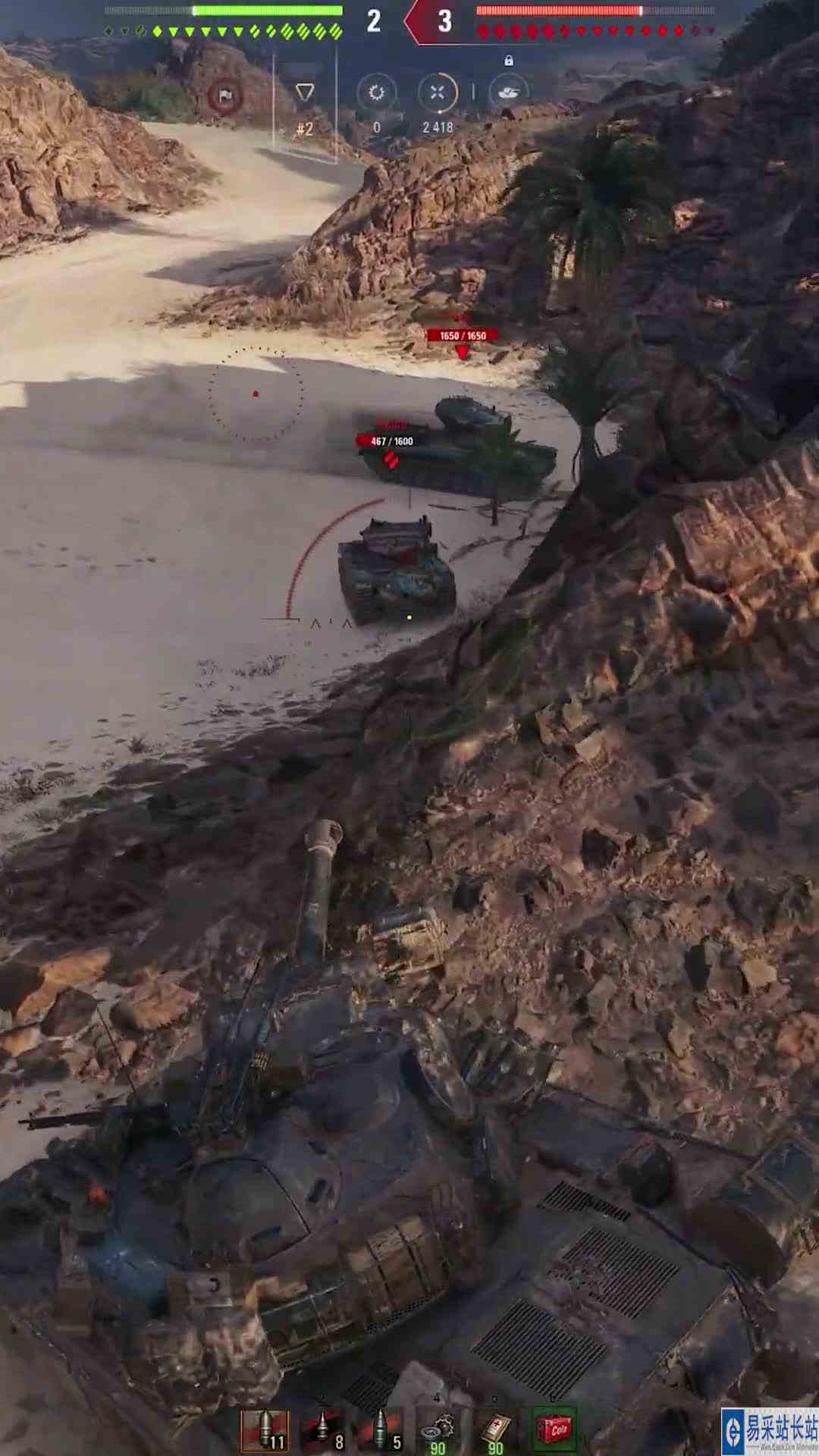 T110E4，众所周知，我只是一辆拥有375穿深的重坦