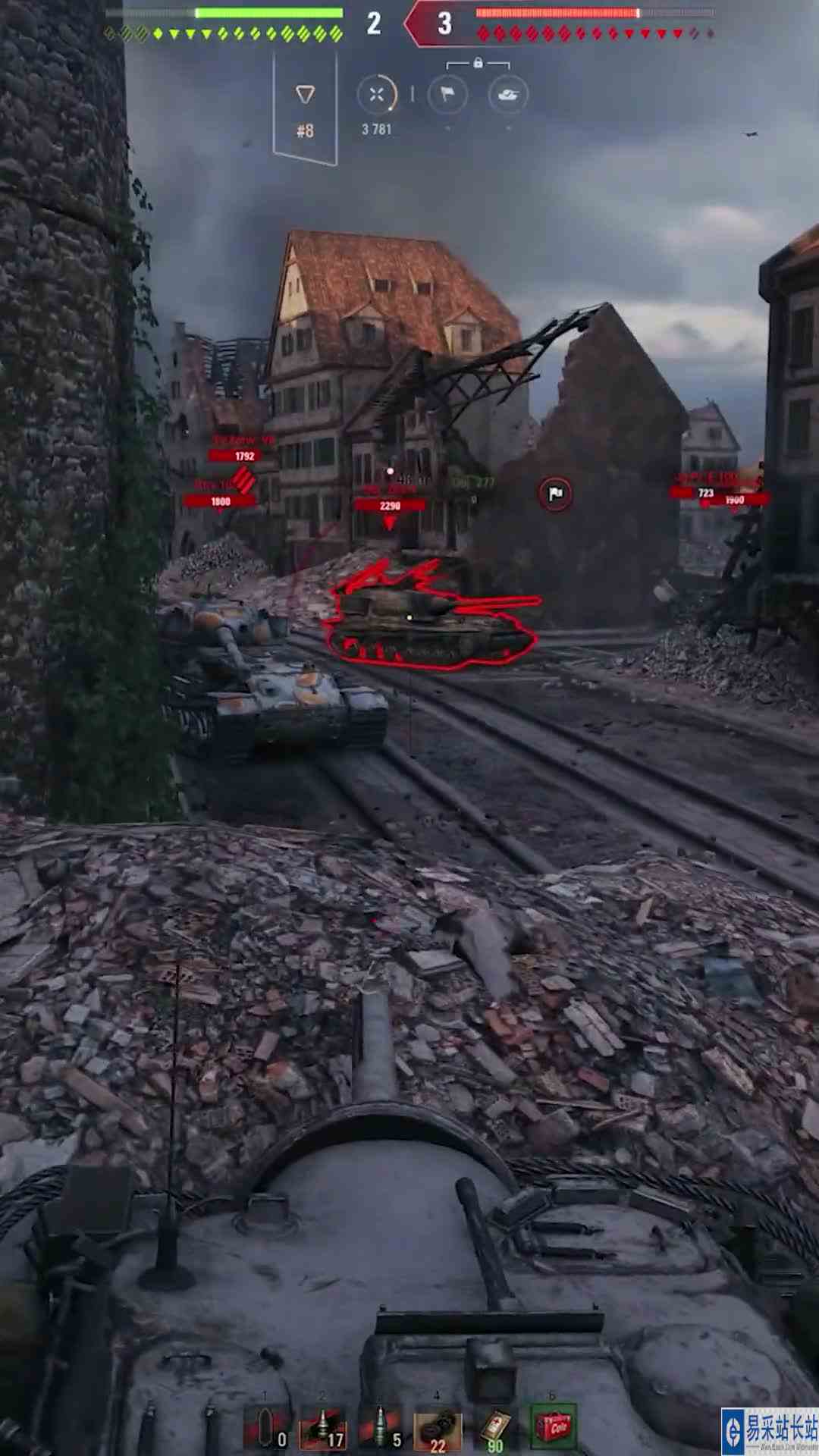 T110E3，坦克世界最强防御，卖头对谁都不怂