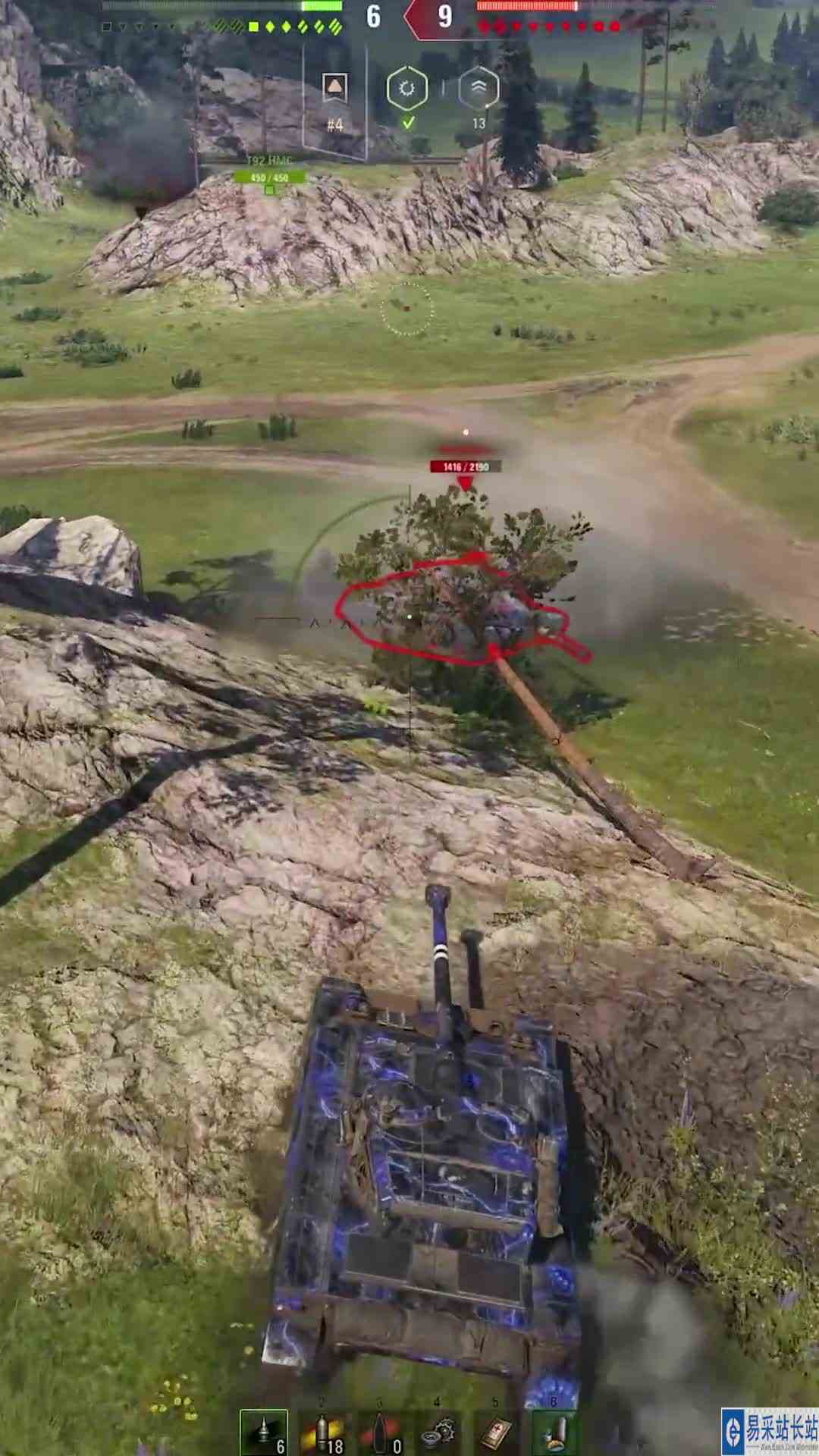 AMX13105，谁说轻坦不能打输出