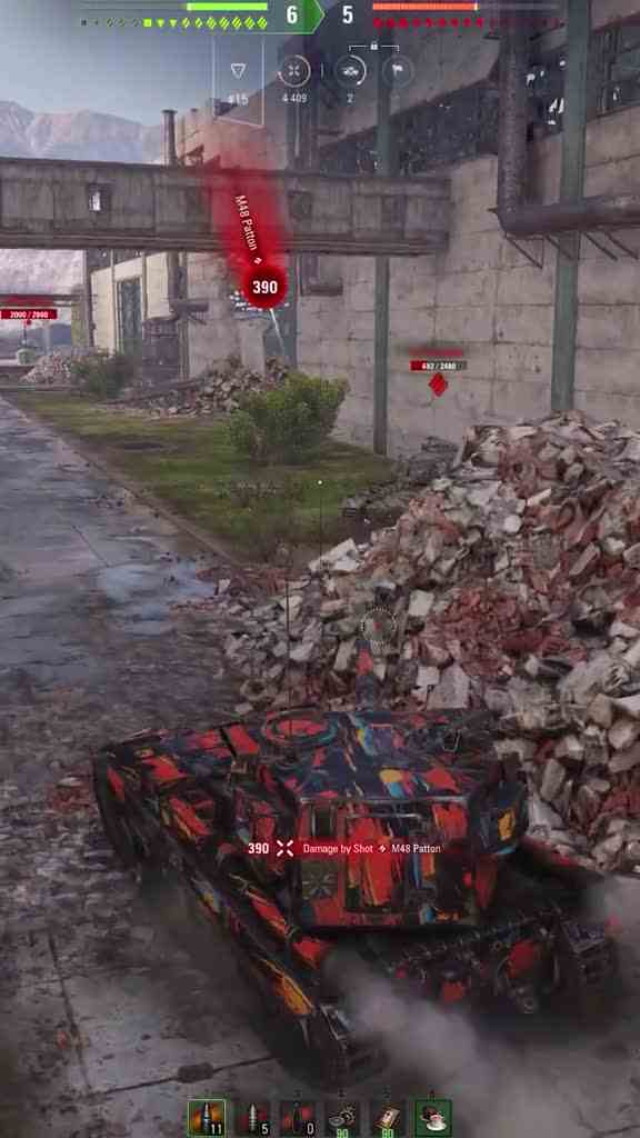 FV215b（183），大口径秒杀对方，一炮入魂