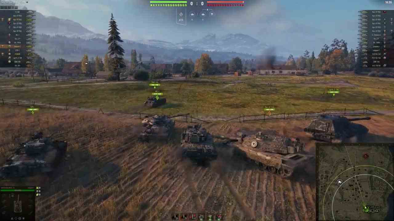 坦克世界，豹1，5杀万伤