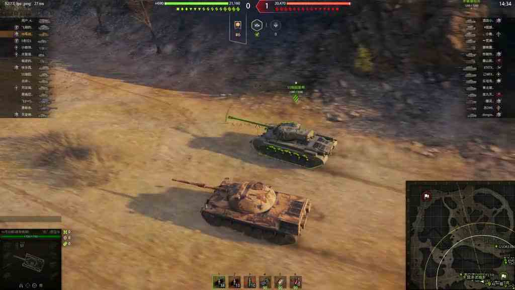 坦克世界，豹1原型车，配合队友7杀翻盘，得勇士勋章