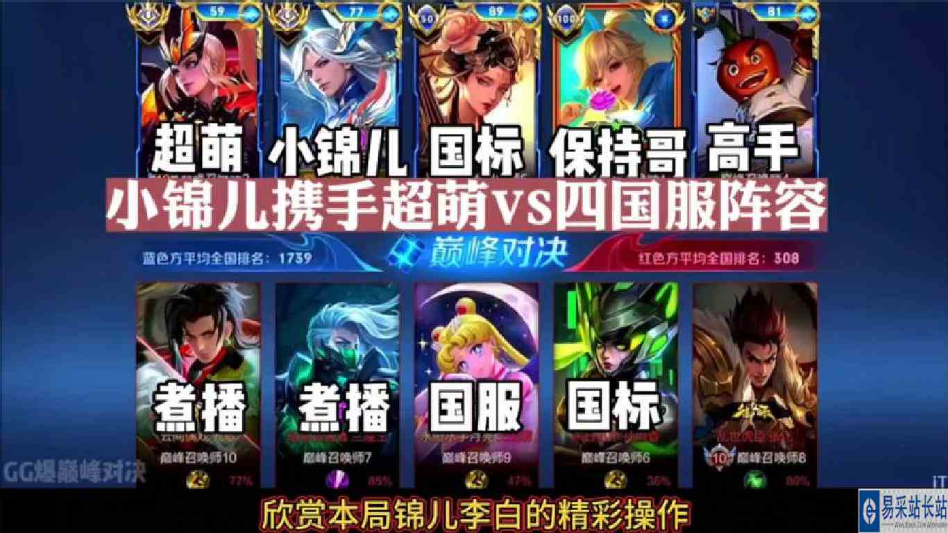 小锦儿携手超萌VS四国服阵容！