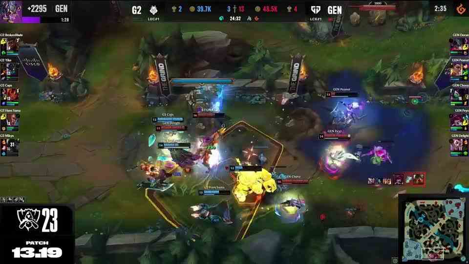 开浪！Peyz霞爆砍三杀，GEN全员残血仍然将G2团灭