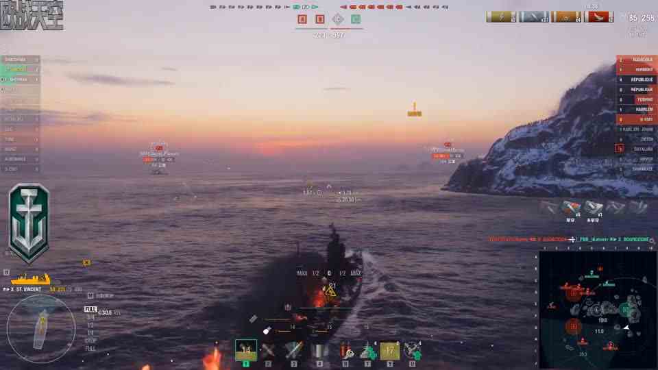 【战舰世界欧战天空】第2200期合集（31）前线苦战的圣文森特