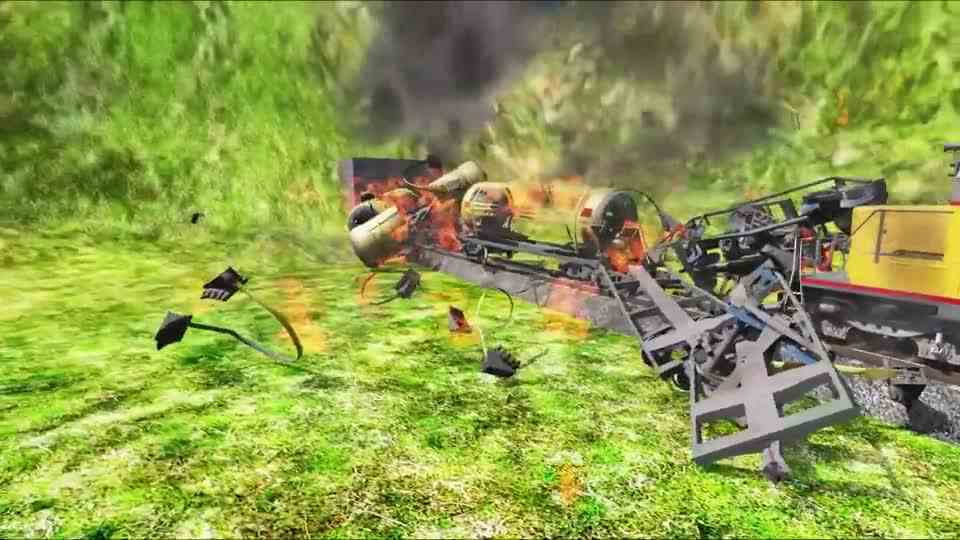 车祸模拟：机车VS油罐车\-超级撞车