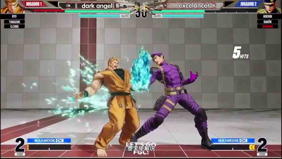 拳皇15坂崎良打出2气穿波战术，打了哈迪伦一个措手不及！