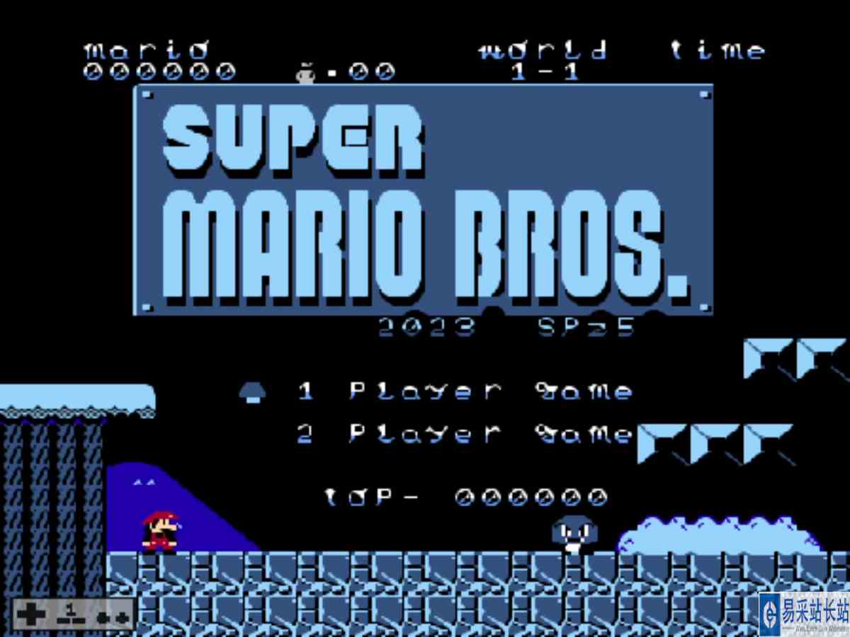 马里奥改版\-蓝蘑菇（Blue Mushrooms） 试玩