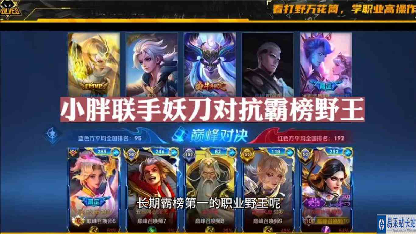 小胖联手妖刀对抗霸榜野王