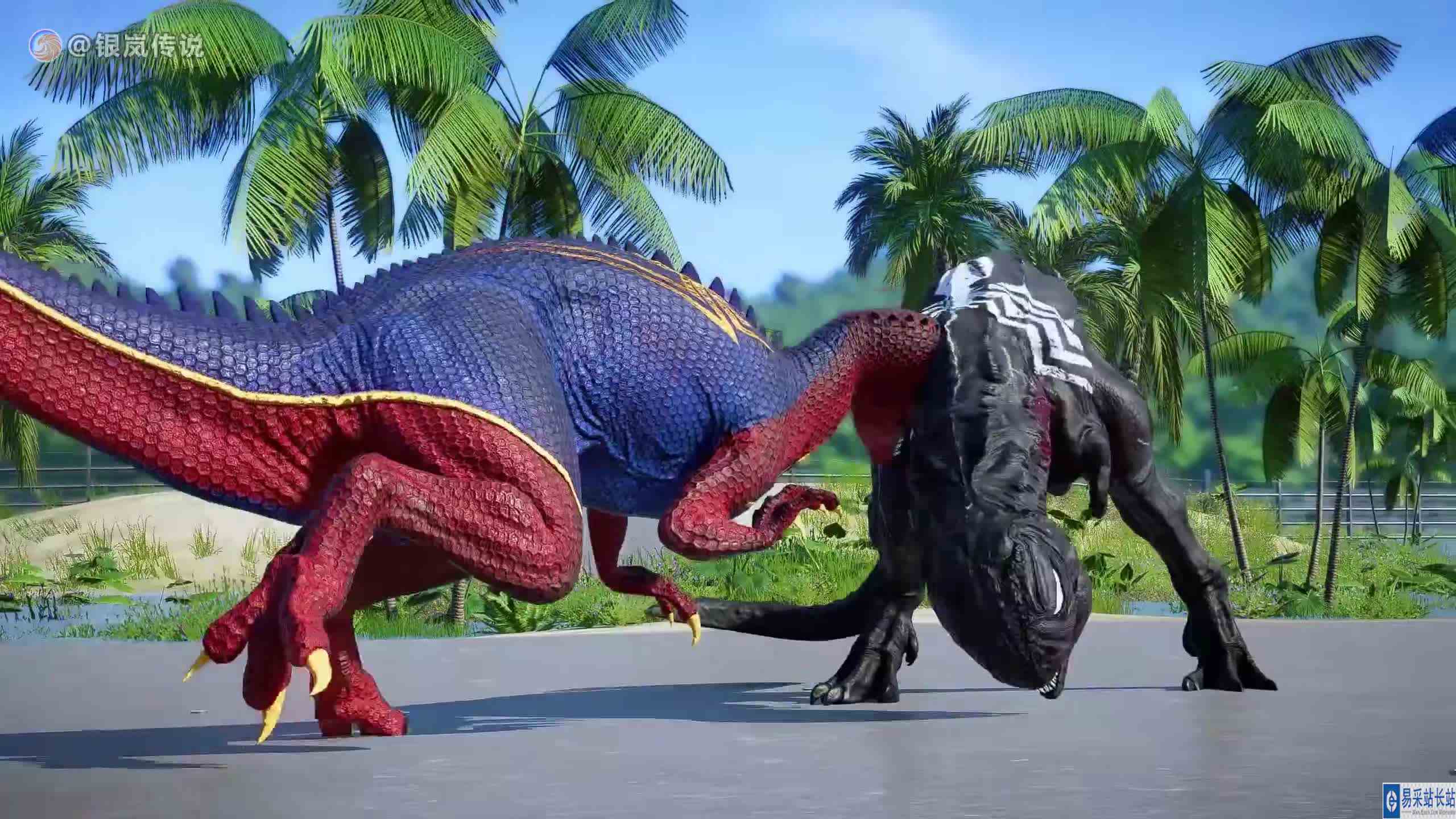 异特龙 VS 霸王龙、食肉牛龙 ~ 侏罗纪世界进化 #游戏新星扶持计划 