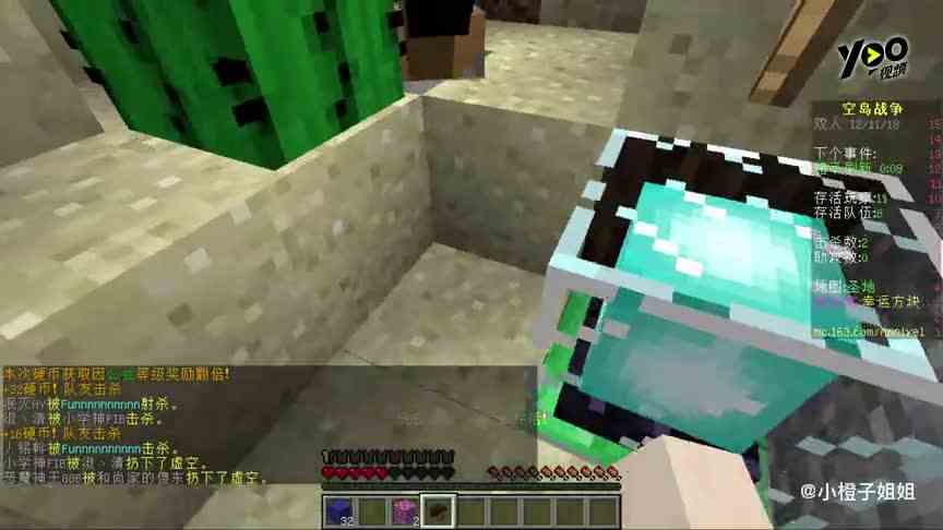 我的世界：一个菊花棒带着一群狗打死敌人！