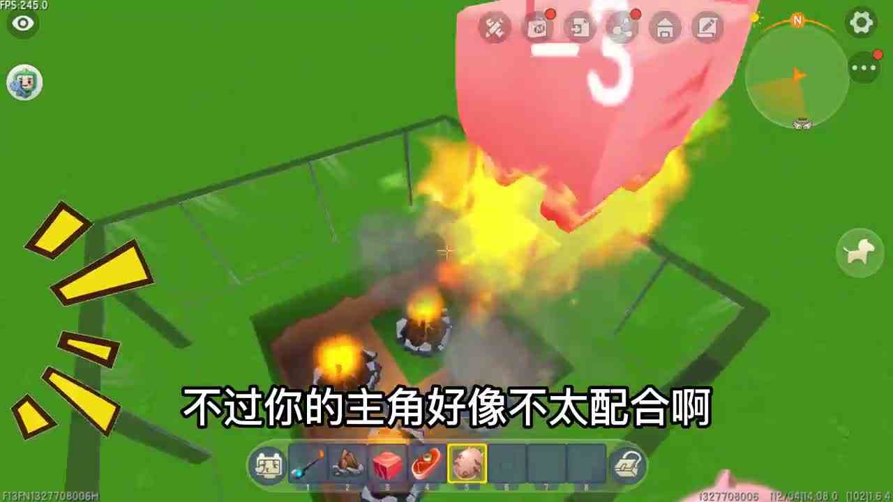 迷你世界：不同玩家自制烤箱，新手吃不上饭，大神的肉一秒就烤熟