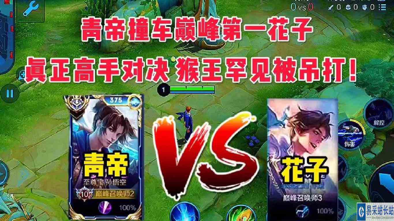 青帝大战巅峰第一花子，真正高手对决猴王罕见被吊打！惨不忍睹