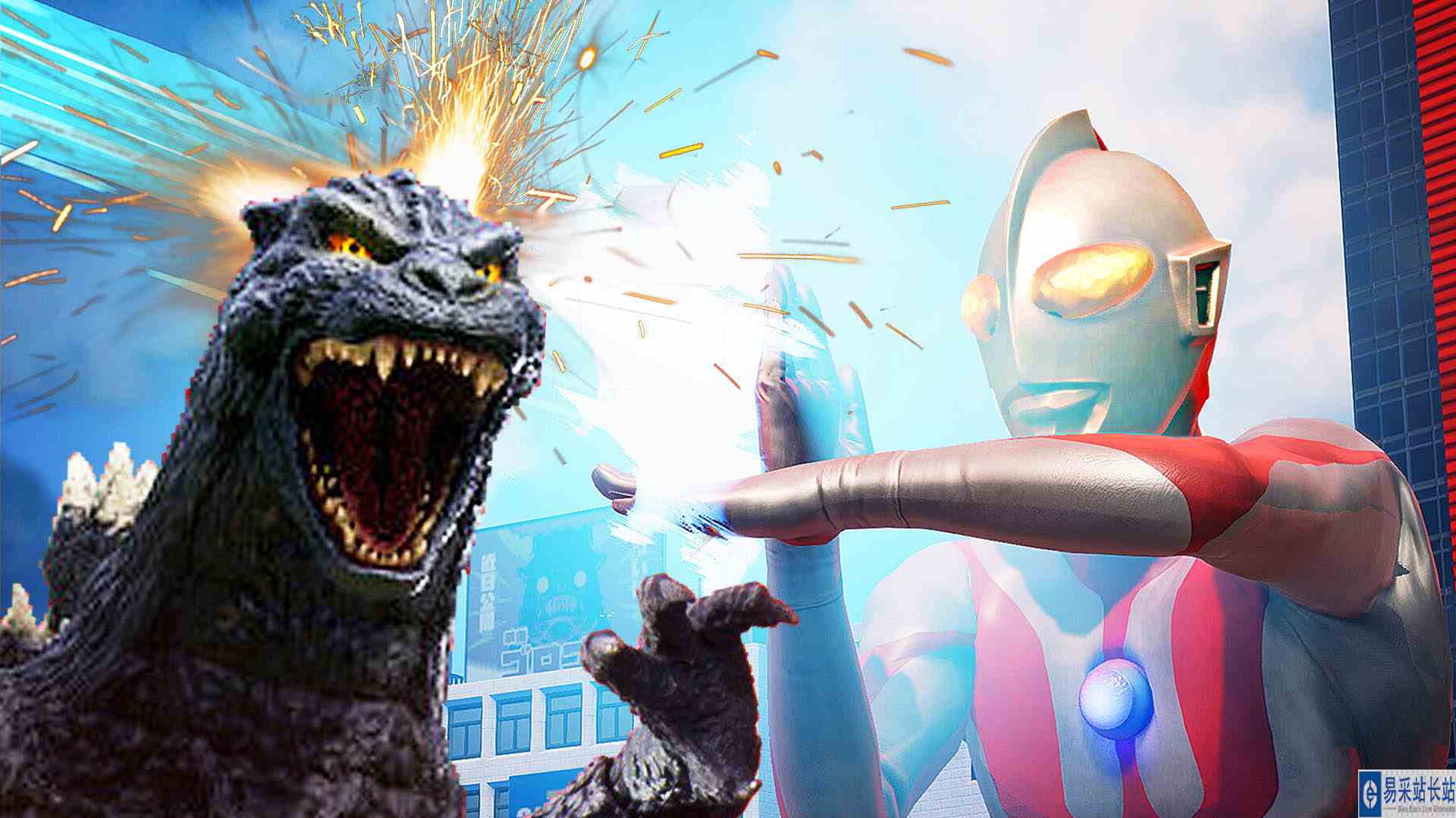 巨击大乱斗 新奥特曼格斗进化？初代和哥斯拉怼光线太壮观啦！