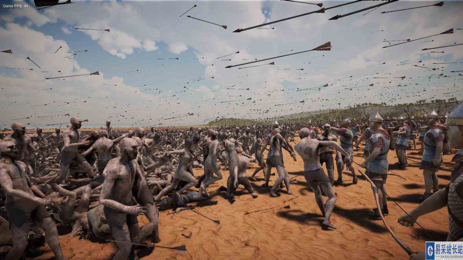 史诗战争模拟器2：百万丧尸冲锋，30万名罗马弓箭手能否抵挡