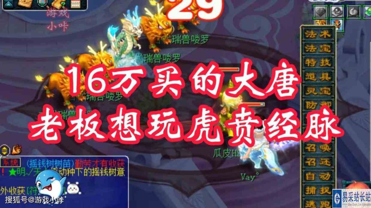 梦幻西游：16万买的大唐，老板想玩虎贲经脉，杀龙神测试效果！