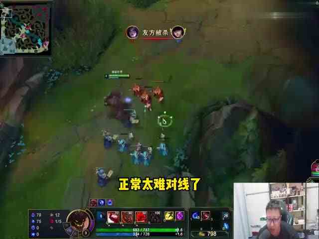 大鹌鹑：上单石头人VS男枪，说我太肉没有用？看我一个挡五个！