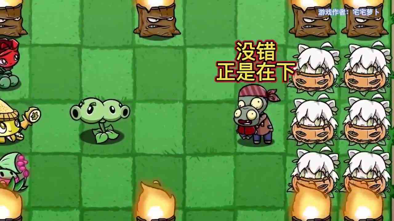 植物大战僵尸：神偷不慎掉落头，造就两头妖豆？