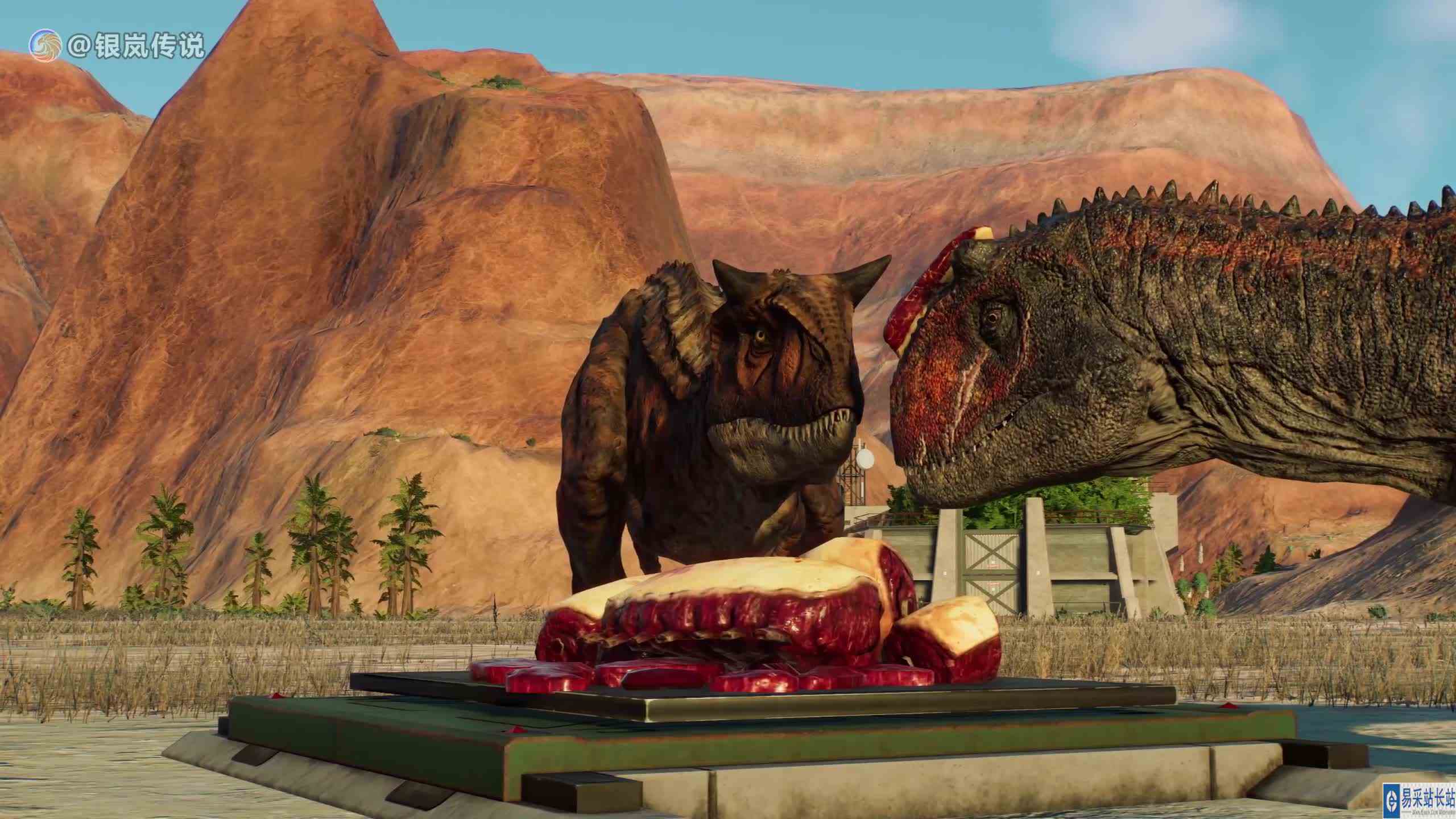 JW3 食肉牛龙 VS 重爪龙、异特龙 ~ 侏罗纪世界进化 #游戏新星扶持计划 